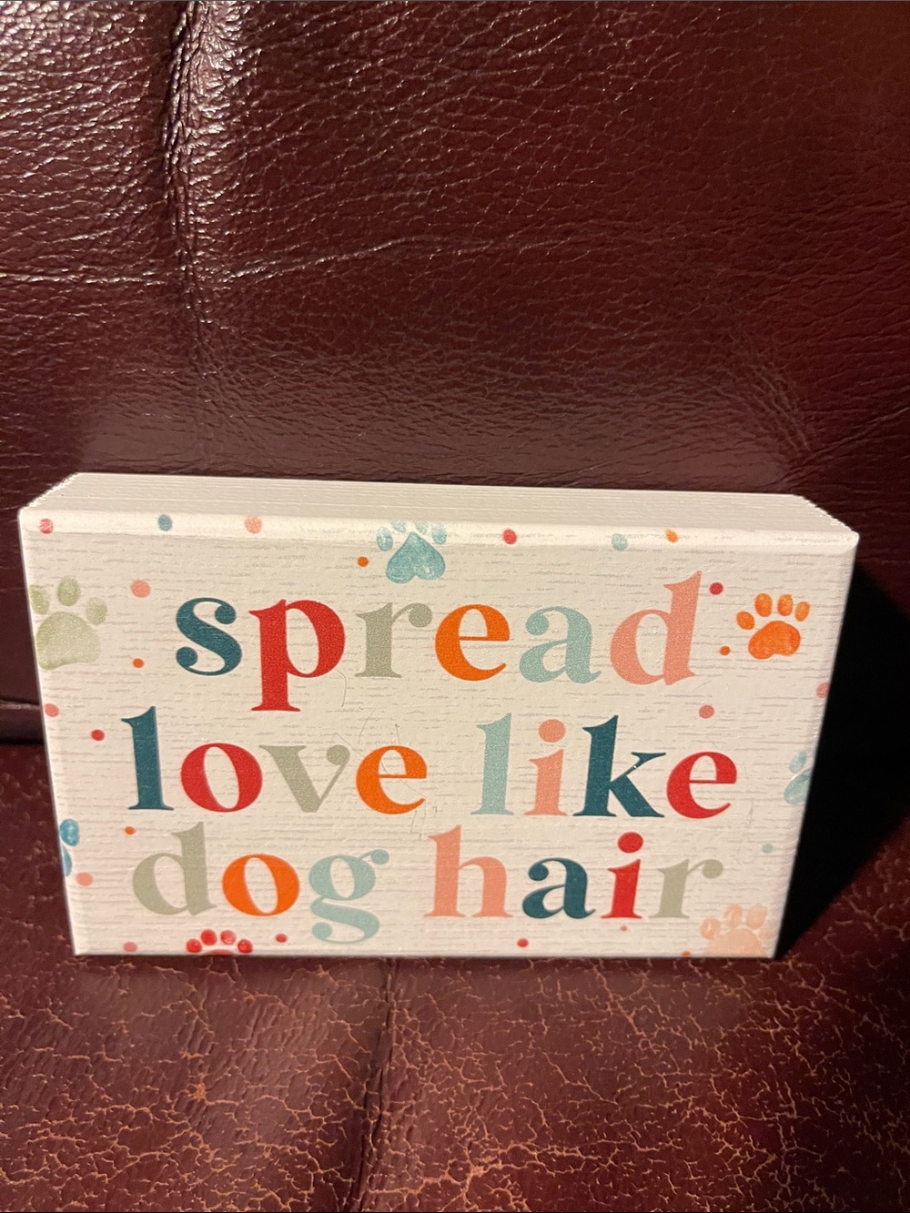 Spread Love Like Dog Hair Wall Art - Multicolor